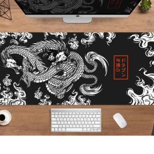 Dragon Cloud Pattern XXL Gaming Mousepad – 900x400 Extended Desk Mat