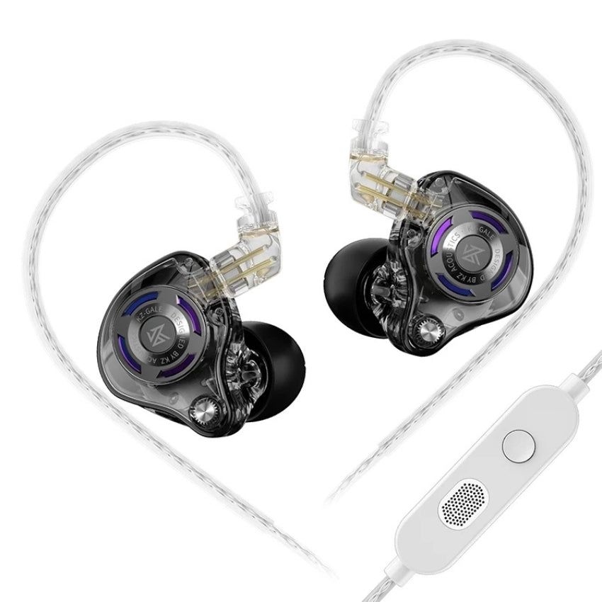 KZ Gale Dynamic Driver Gaming Earphones with DSP Sound Card and Detachable Cable (USB-C) Hi-Fi Wired Earbuds