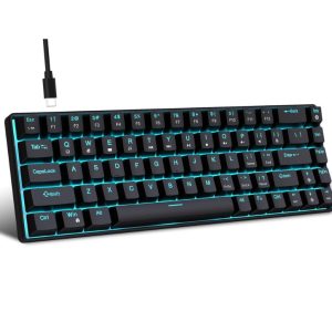 HXSJ V800 68-Key Wired Gaming Mechanical Keyboard – Hot Swappable RGB Mechanical Gaming Keyboard