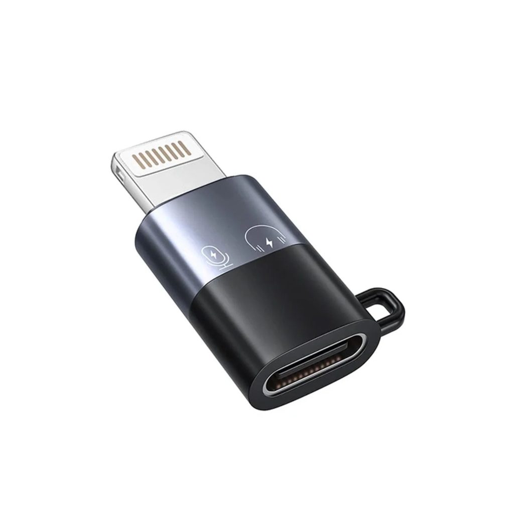Lightning Male to USB Type-C Female Audio & Charging Adapter for iPhone – Supports Charging and Audio