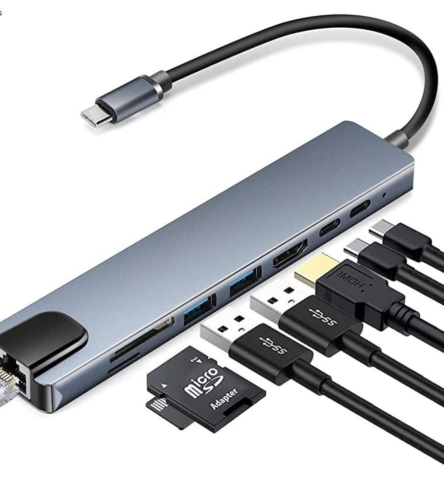 Type-C to 8-in-1 USB Hub Adapter – Price in Pakistan
