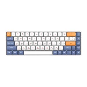 Aigo A68 Tri Mode Wireless Keyboard Non RGB Non Backlight With Yellow Premium Switches Hot Swapable Circuit